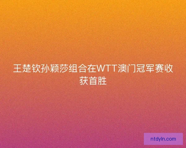 王楚钦孙颖莎组合在WTT澳门冠军赛收获首胜